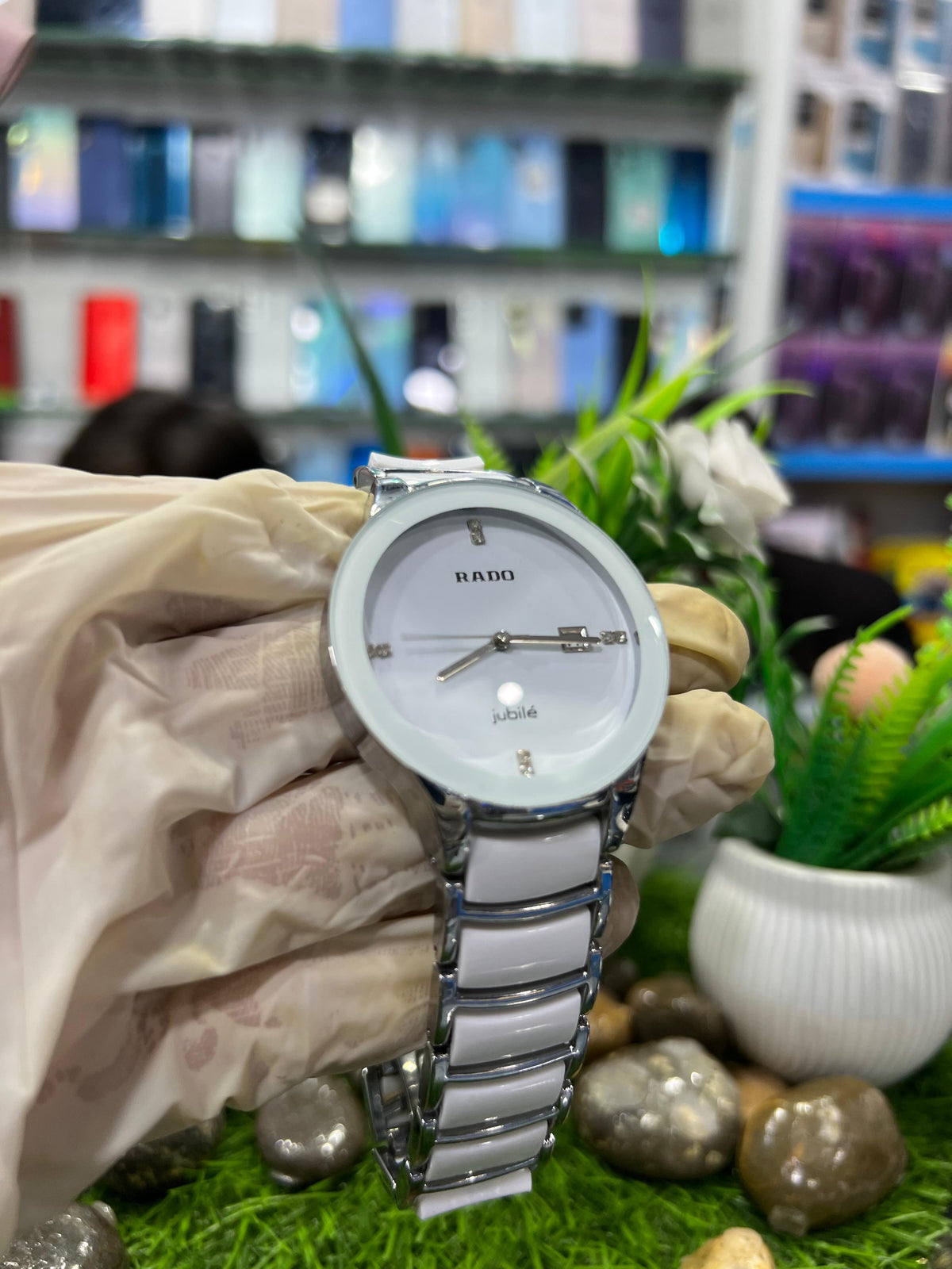 Elegant White Jubilee Watch