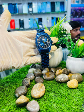 🌟 Luxurious Blue Dial Watch - ROLEX Brand 🌟