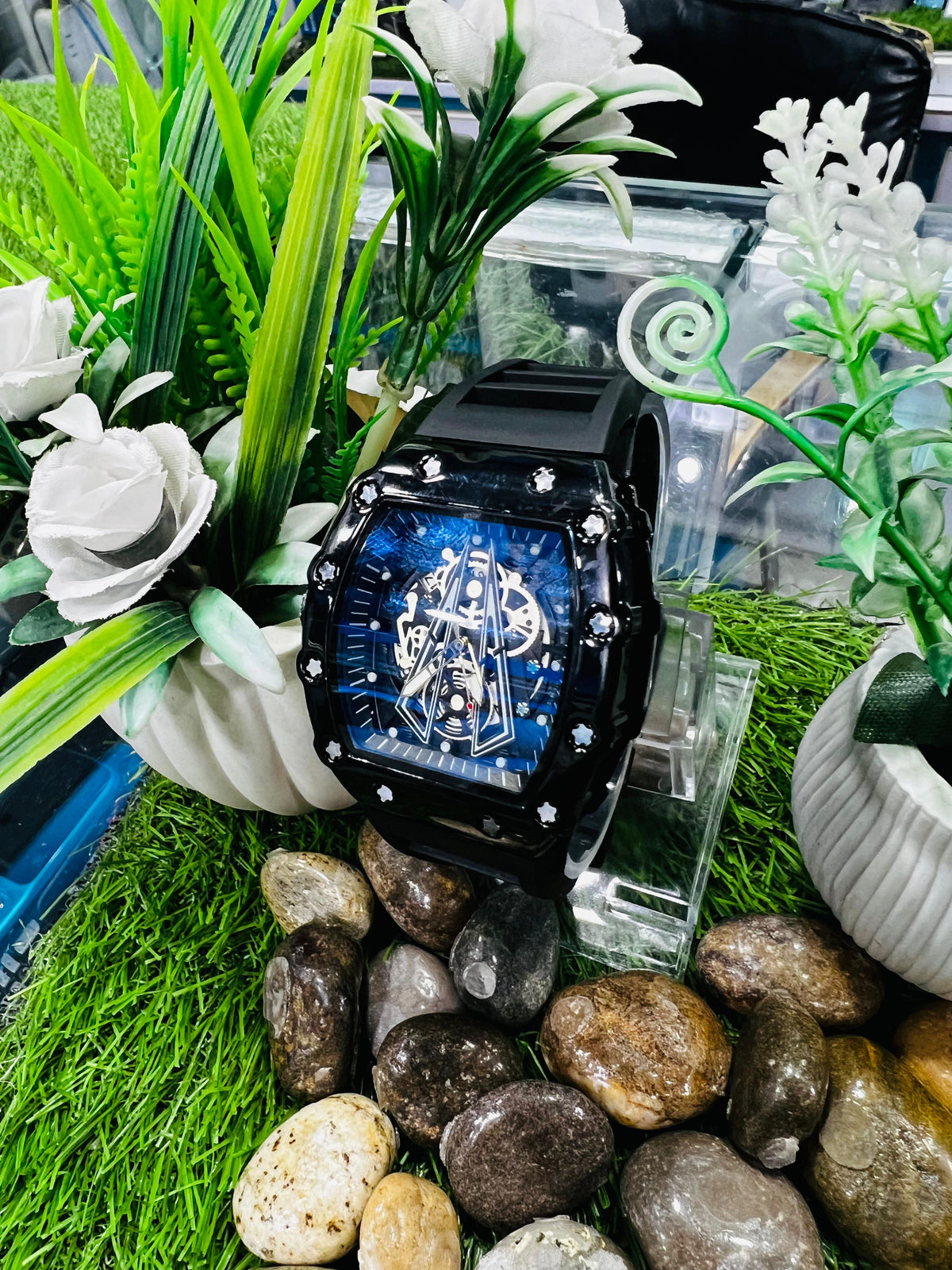 Richard Mille RM 10 Automatic Watch (Variant: Black and Rose Gold)