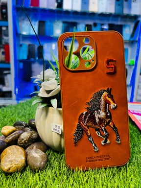 Santa Barbara Embroidered Horse iPhone Cases